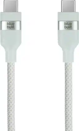 Coolblue BlueBuilt Usb C naar Usb C Kabel 1,5m Nylon Mintgroen aanbieding