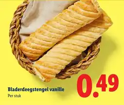 Lidl Bladerdeegstengel vanille aanbieding