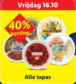 Lidl Alle tapas aanbieding