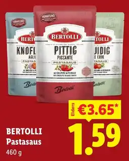 Lidl Bertolli Pastasaus aanbieding