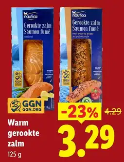 Lidl Gerookte zalm aanbieding