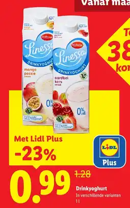 Lidl Milbona Drinkyoghurt aanbieding