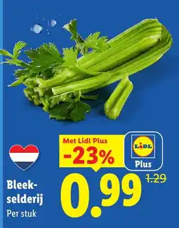 Lidl Bleek-selderij aanbieding