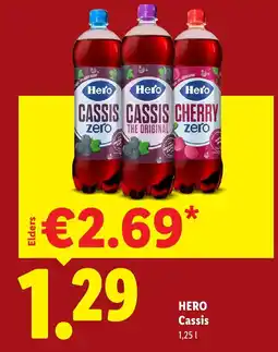Lidl Hero Cassis aanbieding