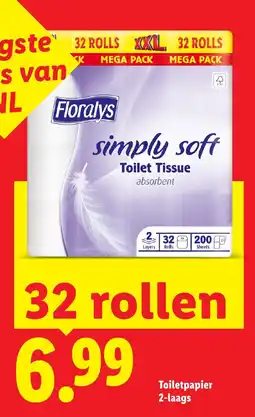 Lidl Floralys Toilet Tissue aanbieding