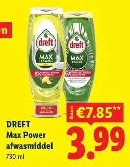 Lidl Dreft Max Power afwasmiddel aanbieding