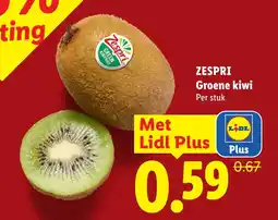 Lidl Zespri Groene kiwi aanbieding