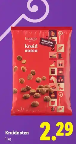 Lidl Favorina Kruidnoten aanbieding