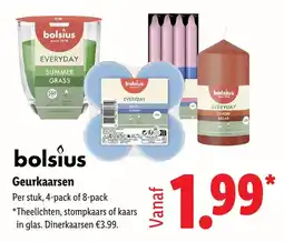Lidl Bolsius Geurkaarsen aanbieding