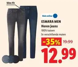 Lidl Esmara Men Heren jeans aanbieding