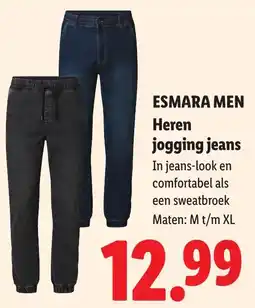 Lidl Esmara Men Heren jogging jeans aanbieding