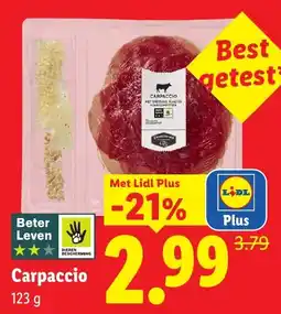 Lidl Carpaccio aanbieding