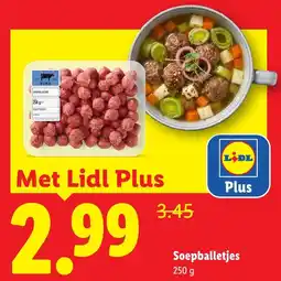 Lidl Soepballetjes aanbieding