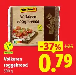 Lidl Tastino Volkoren roggebrood aanbieding