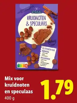 Lidl Bolbake Mix voor kruidnoten en speculaas aanbieding