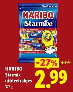 Lidl Haribo Starmix uitdeelzakjes aanbieding