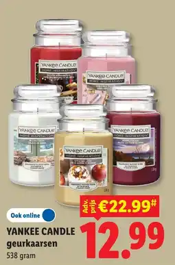 Lidl Yankee Candle geurkaarsen aanbieding