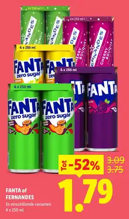 Lidl Fanta of Fernandes aanbieding