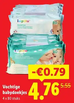 Lidl Lupilu Vochtige babydoekjes aanbieding