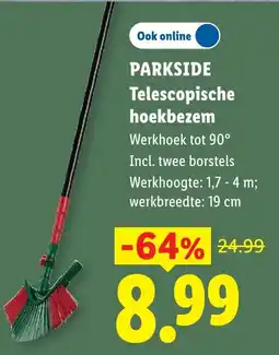 Lidl Parkside Telescopische hoekbezem aanbieding