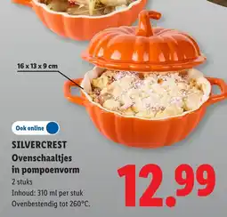 Lidl Silvercrest Ovenschaaltjes in pompoenvorm aanbieding