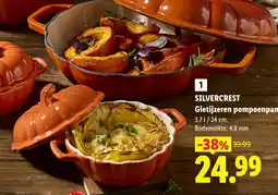 Lidl Silvercrest Gietijzeren pompoenpan aanbieding