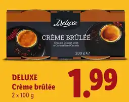 Lidl Deluxe Crème brûlée aanbieding