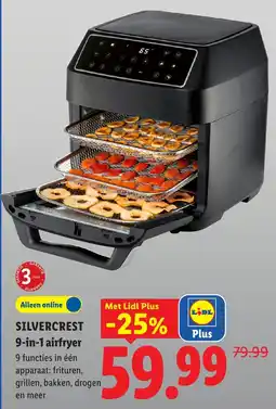 Lidl Silvercrest 9-in-1 airfryer aanbieding