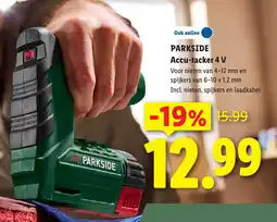 Lidl Parkside Accu-tacker 4 V aanbieding
