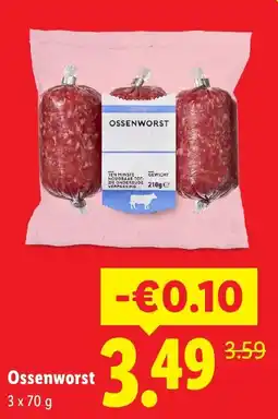 Lidl Ossenworst aanbieding
