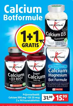 Lucovitaal Lucovitaal Calcium D3 Gummies aanbieding