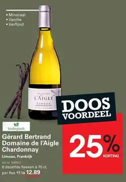 Sligro Gérard Bertrand Domaine de l'Aigle Chardonnay aanbieding