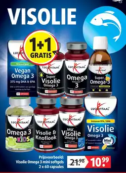 Lucovitaal Lucovitaal Visolie Omega 3 mini softgels aanbieding