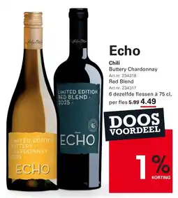 Sligro Echo Chili Buttery Chardonnay aanbieding