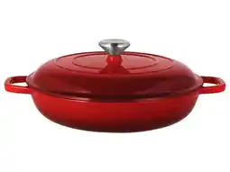 Lidl SILVERCREST Geëmailleerde gietijzeren hapjespan, Ø30 cm aanbieding