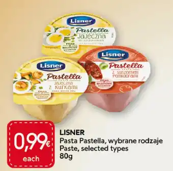 Lisner Pasta Pastella, wybrane rodzaje