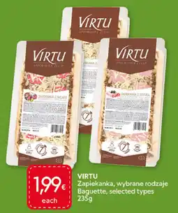 Food Plus Virtu Zapiekanka, wybrane rodzaje Baguette, selected types aanbieding