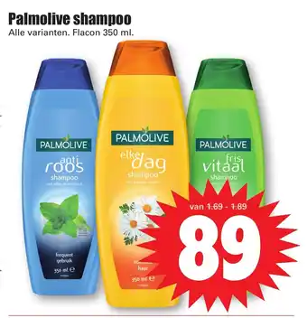 Dirk Palmolive shampoo alle varianten flacon 350 ml aanbieding