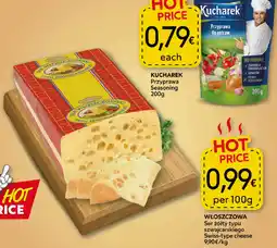Food Plus Włoszczowa Ser żółty typu szwajcarskiego aanbieding