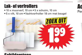 Dirk Lak- of verfrollers 10 cm aanbieding