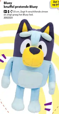 Intertoys Bluey knuffel pratende Bluey aanbieding