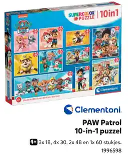 Intertoys Clementoni PAW Patrol 10-in-1 puzzel aanbieding