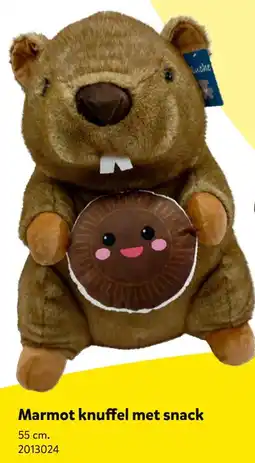 Intertoys Marmot knuffel met snack aanbieding