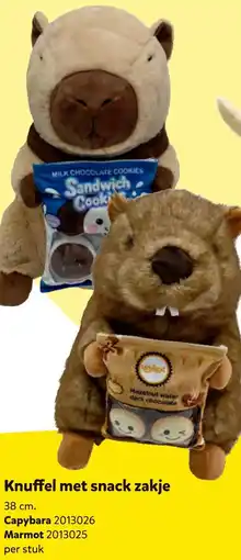 Intertoys Knuffel met snack zakje aanbieding