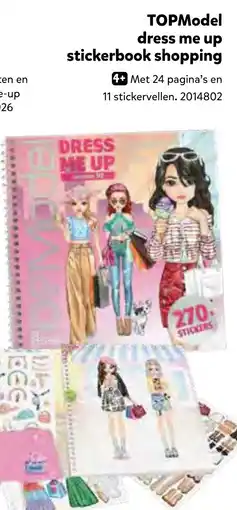 Intertoys TOPModel dress me up stickerbook shopping aanbieding