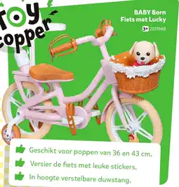 Intertoys BABY Born Fiets met Lucky aanbieding