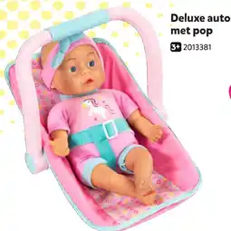 Intertoys Deluxe autostoel met pop aanbieding