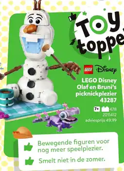 Intertoys LEGO Disney Olaf en Bruni's picknickplezier 43287 aanbieding