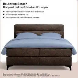 Leen Bakker Boxspring Bergen aanbieding