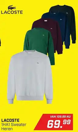 Daka Sport LACOSTE 1HA1 Sweater Heren aanbieding